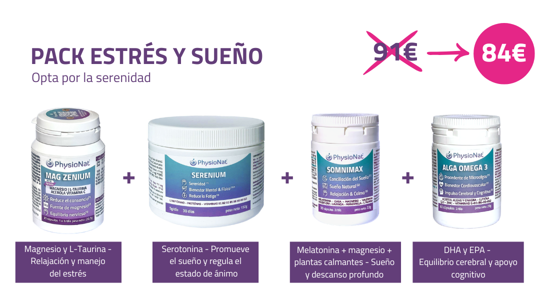 PACK ESTRÉS Y SUEÑO – Para 1 mes