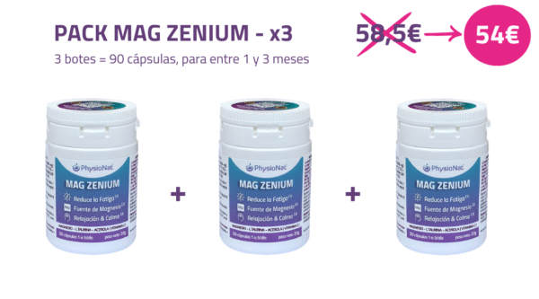 Zenium PACK x3 MAG ZENIUM – Para 1 a 3 meses - PhysioNat España